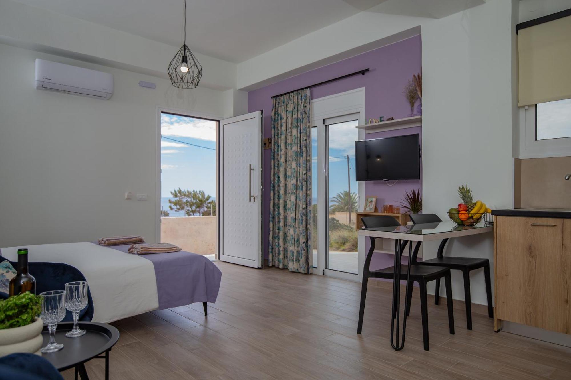 Studio Athena With Panoramic View Of Makrygialos Pilalímata المظهر الخارجي الصورة